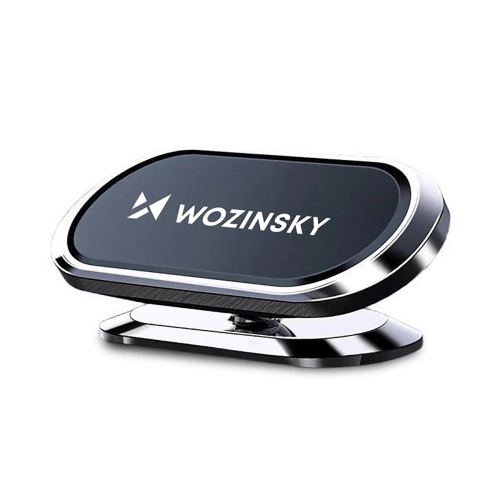 Wozinsky samoprzylepny magnetyczny uchwyt samochodowy 360 na deskę rozdzielczą srebrny (WMH-06)