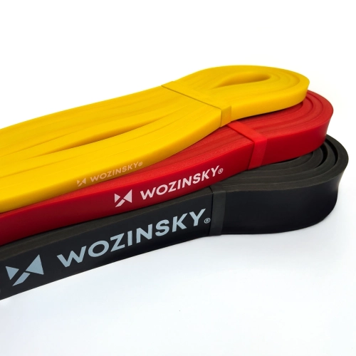 Gumy oporowe do ćwiczeń Wozinsky WGO-3 z lateksu - 3 szt.