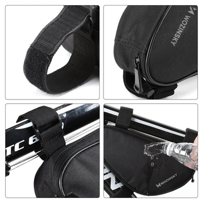 Wozinsky torba rowerowa na ramę roweru 1,5 l czarny (WBB11BK)