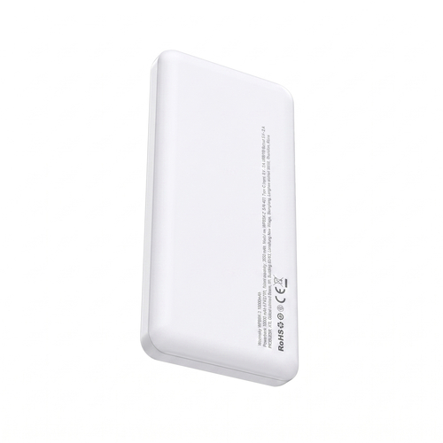 Powerbank Wozinsky Wpower WPBBK-3 10000 mAh 10 W 2x USB-A 2A - biały