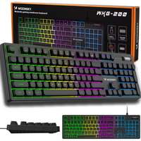 Klawiatura gamingowa RGB z pokrętłem Wozinsky WKG-200 USB - czarna