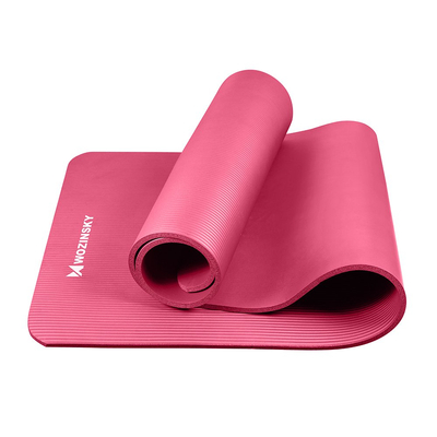 Mata do ćwiczeń Wozinsky NBR 0,9 cm 181x63 cm fitness joga niebieska (WNSP-PINK)