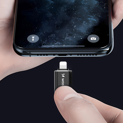 Adapter Wozinsky WALC-01 Lightning - USB-C - czarny