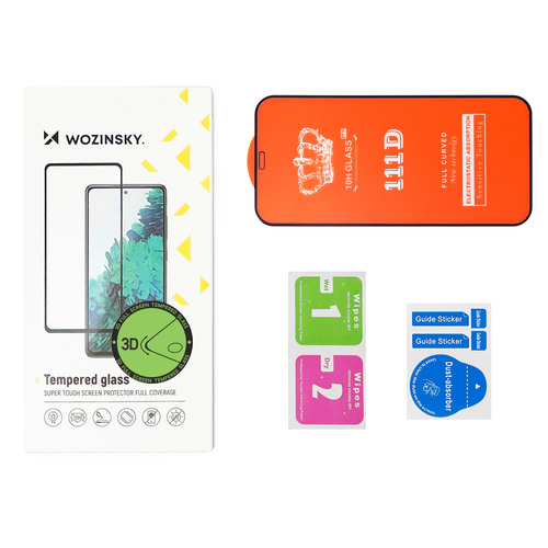 Wozinsky super wytrzymałe szkło folia szklana Full Glue na cały ekran z ramką Case Friendly Xiaomi Mi Band 4 / Mi Band 3 przezroczysty