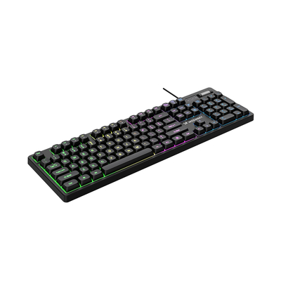 Klawiatura gamingowa RGB z pokrętłem Wozinsky WKG-200 USB - czarna