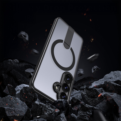 Etui Hybrid Armor X na Samsung Galaxy S26 Plus z podstawką kompatybilne z MagSafe - czarne