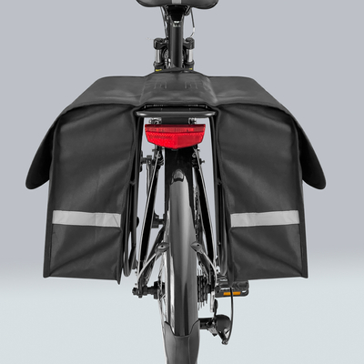 Wozinsky sakwa rowerowa na bagażnik podwójna 28 l czarna (WBB34BK)
