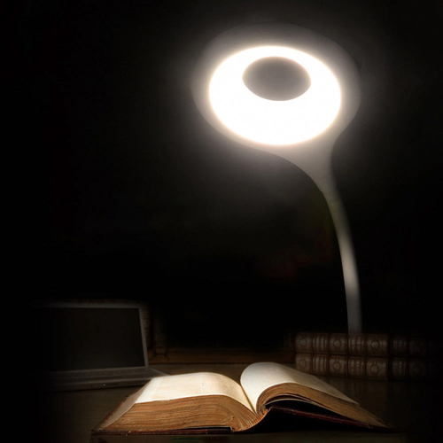 Mini lampka Wozinsky bezprzewodowa lampka LED do czytania z klipsem + kabel USB-C - biała