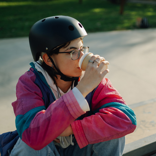 Kask rowerowy BMX/hulajnoga Wozinsky lekki 48-52 cm - czarny