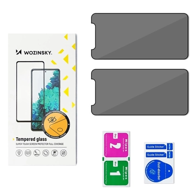 Szkło hartowane Wozinsky Privacy Glass przywatyzujące na Xiaomi Redmi 14C, 2-pak