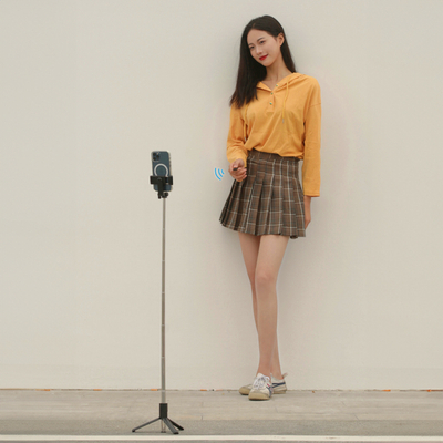 Wozinsky Selfie stick WHS1Y teleskopowy tripod 1m z uchwytem na telefon - czarny