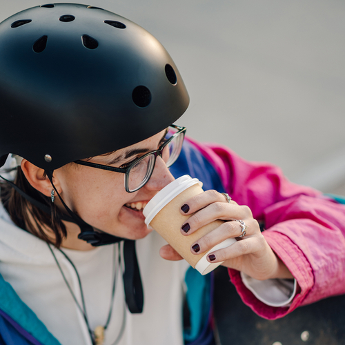 Kask rowerowy BMX/hulajnoga Wozinsky lekki 48-52 cm - czarny