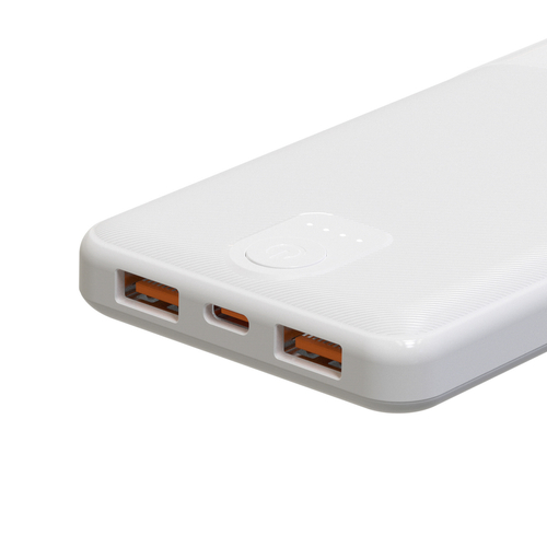 Powerbank Wozinsky Wpower WPBBK-3 10000 mAh 10 W 2x USB-A 2A - biały