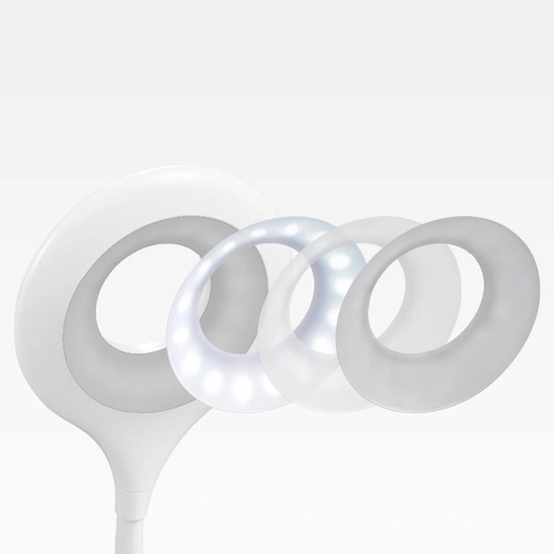 Mini lampka Wozinsky bezprzewodowa lampka LED do czytania z klipsem + kabel USB-C - biała