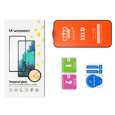Wozinsky super wytrzymałe szkło hartowane Full Glue na cały ekran z ramką Case Friendly Samsung Galaxy A13 / A23 / A23 5G / M13 czarny