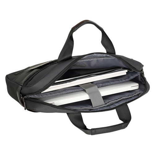 Torba na laptop Wozinsky WET-15 15.6" z rączką i regulowanym paskiem na ramię - czarna
