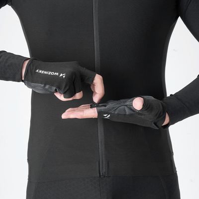 Rękawiczki rowerowe Wozinsky WRR-01L rozmiar L - czarne