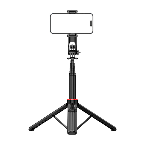 Wozinsky Selfie stick WC1Y2S teleskopowy tripod 1.3m ze stopu aluminium z uchwytem na telefon - czarny