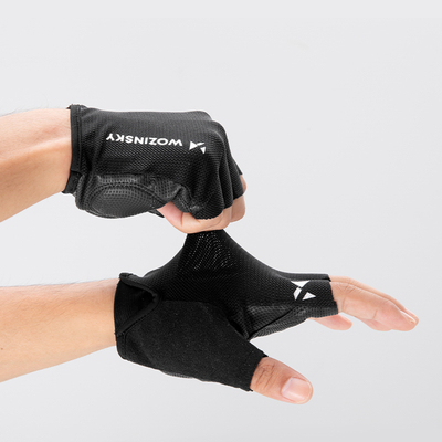 Rękawiczki rowerowe Wozinsky WRR-01M rozmiar M - czarne