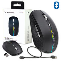 Klawiatura gamingowa RGB z pokrętłem Wozinsky WKG-200 USB - czarna