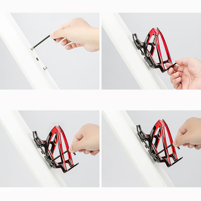 Koszyk Wozinsky WUR-01BR uchwyt rowerowy na bidon - czarno-czerwony