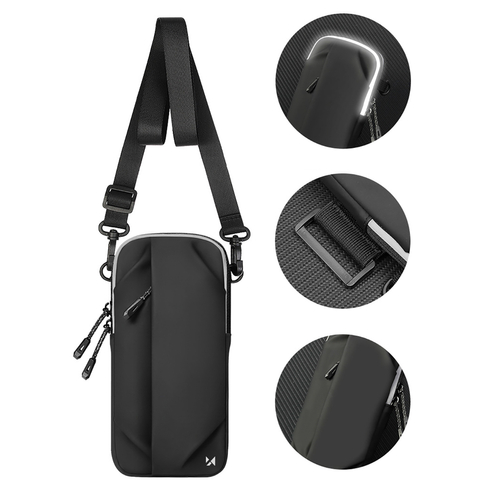 Saszetka Wozinsky WSDB-B armband opaska na ramię na telefon do biegania - czarna