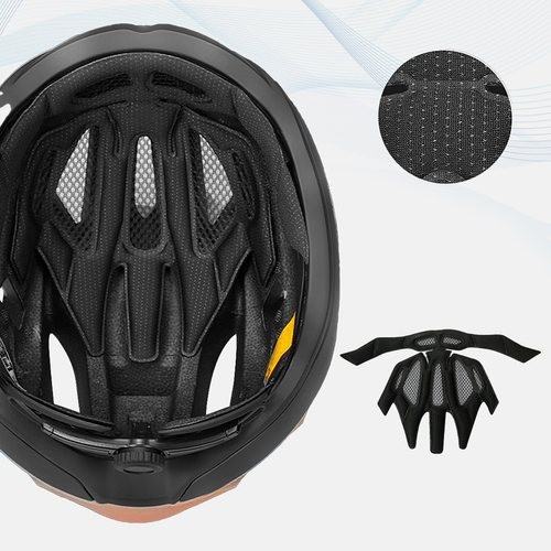 Kask rowerowy szosowy Wozinsky ultracienki 57-62 cm - taupe