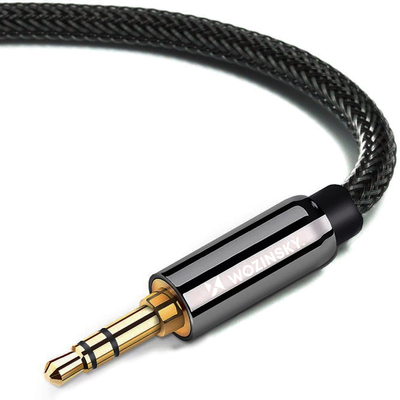 Wozinsky przedłużacz mini jack (żeński-męski) przedłużka AUX 5 m czarny 