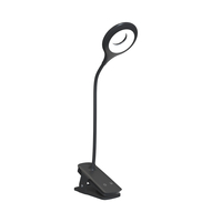 Mini lampka Wozinsky bezprzewodowa lampka LED do czytania z klipsem + kabel USB-C - czarna