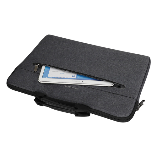 Torba na laptop Wozinsky WTL-15 15.6" z rączką i metalowym zamkiem - szara