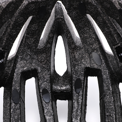 Kask rowerowy MTB Wozinsky z odpinanym daszkiem i tylną lampką USB 57-62 cm - czarny