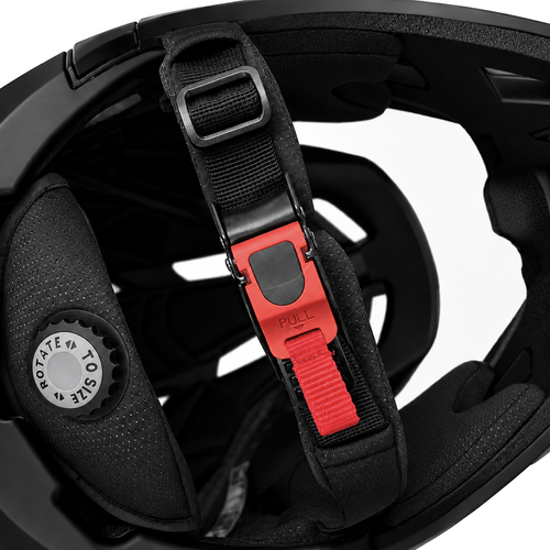 Kask rowerowy fullface Wozinsky z odpinanym daszkiem 57-59 cm - czarny