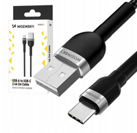 Kabel Wozinsky WNBAC1 USB-A / USB-C 2.4A 1 m - czarny