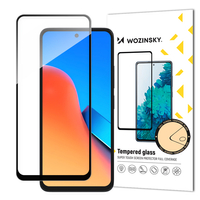 Wytrzymałe szkło hartowane Wozinsky Full Glue na cały ekran z ramką na Xiaomi Redmi 12 - czarne