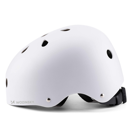 Kask rowerowy BMX/hulajnoga Wozinsky lekki 54-58 cm - biały