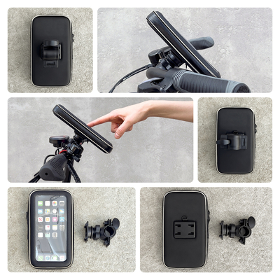 Wozinsky uchwyt na telefon do roweru, motocykla, hulajnogi czarny (WBHBK7)