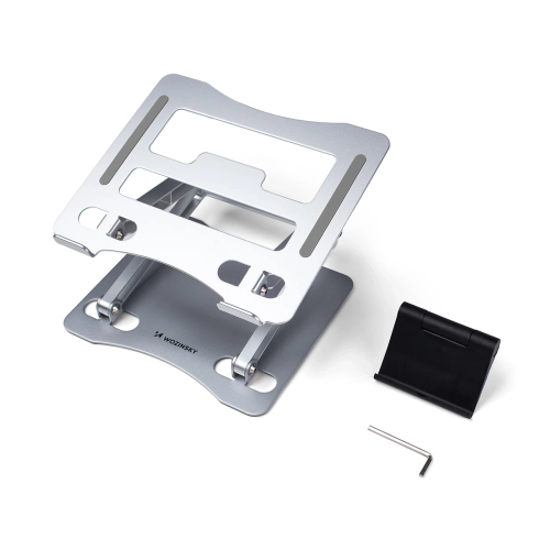 Podstawka pod laptopa, tablet Wozinsky WRS-CPY75DSS aluminiowa + Gratis! podstawka do smartfona - srebrna