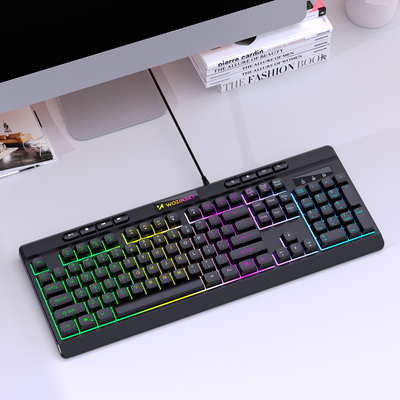 Klawiatura przewodowa Wozinsky WKG-1044 gamingowa membranowa z podświetleniem RGB - czarna