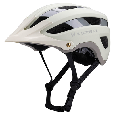 Kask rowerowy MTB Wozinsky z odpinanym daszkiem lekki 57-62 cm - pastelowa zieleń