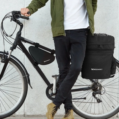 Wozinsky torba rowerowa na ramę roweru 1,5 l czarny (WBB11BK)