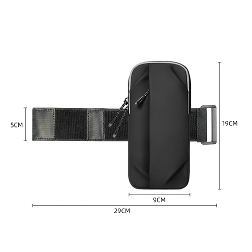 Saszetka Wozinsky WSDB-B armband opaska na ramię na telefon do biegania - czarna