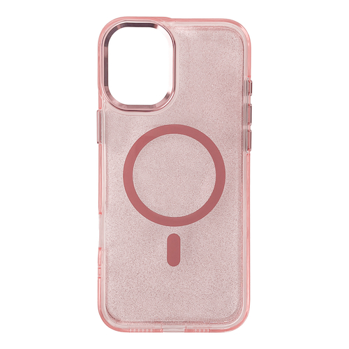 Etui Wozinsky Glitter Case na Samsung Galaxy S25 - różowe z brokatem