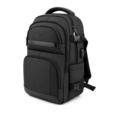 Plecak Wozinsky WPW-20L z kieszenią na laptopa do 15,6" podróżny 40x20x25 cm do luku bagażowego - czarny