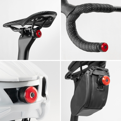 Lampki tylne Wozinsky WIS-01 wodoodporne inteligentne światła tylne 2 szt - czarne