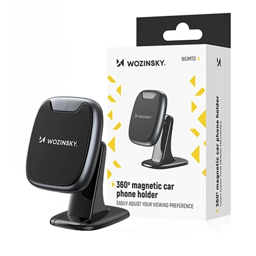 Uchwyt Wozinsky WUMTD na telefon magnetyczny na deskę rozdzielczą w samochodzie - czarny