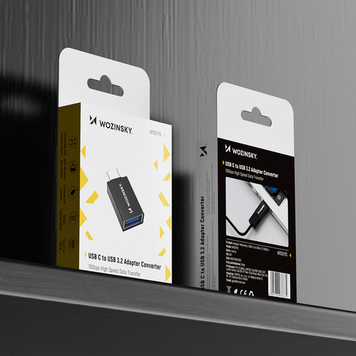 Adapter Wozinsky W10GY1S USB-C - USB-A 3.2 10Gb/s - czarny