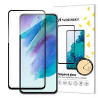 Wytrzymałe szkło hartowane Wozinsky Full Glue do Samsung S23 FE na cały ekran z ramką - czarne