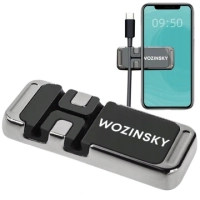Wozinsky uchwyt na telefon magnetyczny z organizerem do kabli (WMCDO-B1)