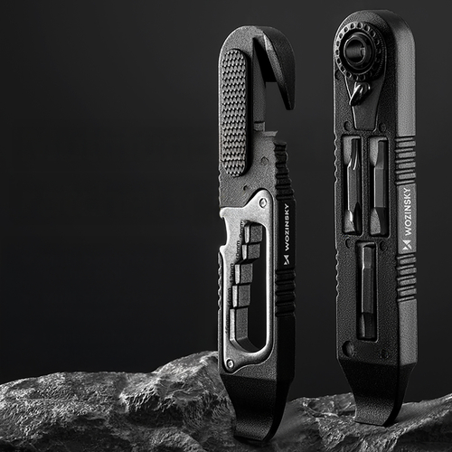 Zestaw kluczy Wozinsky WZK-L2 14w1 narzędzia rowerowe multitool imbusy łyżki do opon - czarny