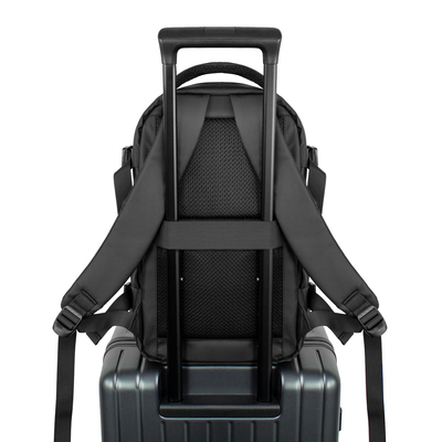 Plecak Wozinsky WPW-20L z kieszenią na laptopa do 15" podróżny 40x20x25 cm na bagaż podręczny - czarny